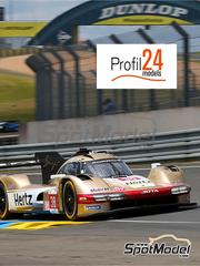 Profil24: Car scale model kit 1/24 scale - Porsche 963 LMDh Jota Sport Team sponsored by Hertz #12, 38 - Callum Benjamin Ilott (GB) + Norman Nato (FR) + William Stevens (GB), Jenson Button (GB) + Phil Hanson (GB) + Oliver Rasmussen (DK) - 24 Hours Le Mans 2024 - photo-etched parts, resin parts, seatbelt fabric, vacuum formed parts, water slide decals, other materials, assembly instructions and painting instructions