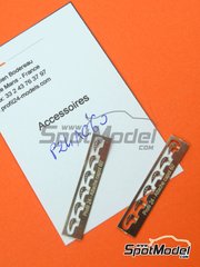 Profil24: Bonnet pins 1/24 scale - Drilled bonnet - capot fastener handles 60s - photo-etched parts - 12 units