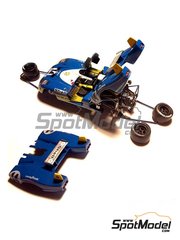 Profil24: Car scale model kit 1/43 scale - Matra-Simca MS670 Equipe Matra Team sponsored by Shell #14 - Patrick Depailler (FR) + Robert 'Bob' Wollek (FR) - 24 Hours Le Mans 1973 - photo-etched parts, resin parts, rubber parts, water slide decals, assembly instructions and painting instructions