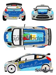 Racing Decals 43: Decals 1/24 scale - Ford Fiesta S2000 sponsored by Quinta do Lorde #24 - Bernardo Sousa (PT) + Paulo Babo (PT) - ADAC Deutschland Rally 2011 - for Belkits reference BEL-002