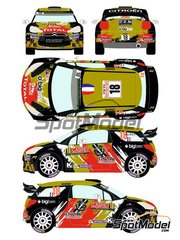 Racing Decals 43: Decals 1/24 scale - Citroen DS3 WRC sponsored by BRM #18 - Sbastien Chardonnet (FR) + Thibault de la Haye (FR) - Monte Carlo Rally - Rallye Automobile de Monte-Carlo 2015 - for Heller references 80757 and 80758