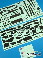 Racing Decals 43: Carbon fibre pattern decal set 1/24 scale - BMW M3 - DTM - Deutsche Tourenwagen Masters - water slide decals - for Revell references REV07082, 80-7082, REV07178 and 80-7178