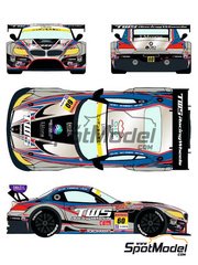 Racing Decals 43: Marking / livery 1/24 scale - BMW Z4 GT3 sponsored by LM Corsa #60 - Hiroki Yoshimoto (JP) + Akira Lida (JP) + Shinya Sato (JP) - Japan GT Championship JGTC 2014 - water slide decals and assembly instructions - for Fujimi references FJ125930 and RS-0