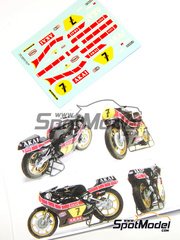 Ragged Edge Designs: Decals 1/12 scale - Yamaha YZR500 sponsored by Akai #7 - Barry Sheene (GB) - World Championship 1980