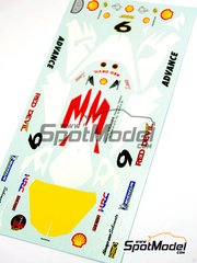 Ragged Edge Designs: Decals 1/12 scale - Honda NSR500 sponsored by Shell #9 - Leon Haslam (GB) - World Championship 2001