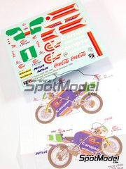 Ragged Edge Designs: Decals 1/12 scale - Honda NSR250 sponsored by Campsa #1 - Alfonso 'Sito' Pons (ES) - World Championship 1990