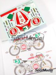 Ragged Edge Designs: Decals 1/12 scale - Honda NSR250 sponsored by Lucky Strike #3 - Jacques Cornu (CH) - World Championship 1989