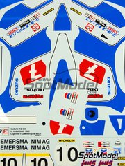 Ragged Edge Designs: Decals 1/12 scale - Suzuki RG500 XR34 Works Team #7, 10 - Hiroyuki Kawasaki (JP), Wil Hartog (NL) - Japanese Formula 1 Grand Prix, Japanese Moto GP Grand Prix 1980 and 1981