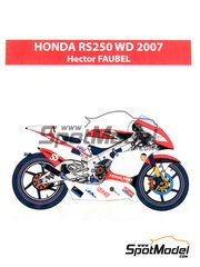 Ragged Edge Designs: Marking / livery 1/12 scale - Honda RS250RW Aspar Team #55 - H�ctor Faubel (ES) - World Championship 2007 - water slide decals and assembly instructions - for Hasegawa reference 21702