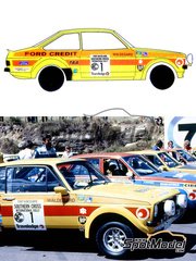 Ragged Edge Designs: Decals 1/24 scale - Ford Escort Mk2 RS1800 Colin Bond Team #1 - Bj�rn Waldeg�rd (SE) + Hans Thorszelius (SE) - Southern Cross Rally 1979 - for Revell references REV07374 and 7374