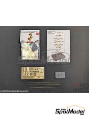 Red Wheel: Detail 1/25 scale - Lincoln Zephyr Hood hinges assembly - 3D printed parts, metal parts and photo-etched parts