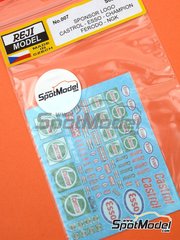 Reji Model: Logotypes 1/24 scale - Castrol, Esso, Champion, NGK, Ferodo - water slide decals