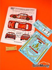 Reji Model: Decoracin escala 1/24 - Subaru Impreza WRX patrocinado por Winfield N 7 - Marc Duez (BE) + Steven Vergalle (BE) - Rally Condroz de Blgica - Rallye du Condroz 1997 - piezas de resina, calcas de agua y manual de instrucciones - para las referencias de Hasegawa 20297, 20436, 25017, CR-17, 25063, CR-103, 25068 y CR-108