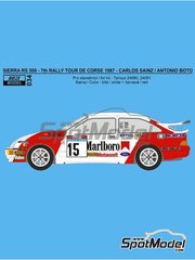 DECALS 1/24 REF 599 PORSCHE 911 COPPIER TOUR DE CORSE 1979 RALLYE RALLY WRC 