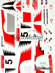 Reji Model: Decoracin escala 1/24 - Subaru Impreza WRC patrocinado por Matador N 5 - Petr Star (CZ) + Jozef Bres (SK) - Matador rally 2003 - calcas de agua y manual de instrucciones - para las referencias de Tamiya TAM24240, TAM24250 y TAM24259