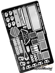 Reji Model: Detail up set 1/24 scale - Lancia Stratos HF - photo-etched parts and placement instructions - for Hasegawa references 20217, 20261, 20268, 20282, 20361, HA20361, 20440, CR-32, 20499, 20561, 20598, 20653, 20692, 20737, 21215, HC-15, 25032, CR-32, 25036, CR-36, HACR32, HA-CR32, HACR33, 25033, CR-33, HACR36, 25036 and CR-36