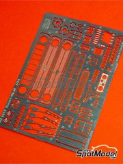 Reji Model: Detail up set 1/24 scale - Ford Escort Mk II 1800 - photo-etched parts and assembly instructions - for Italeri references 3650, IT3650, ITA3650 and 3655, or Revell references REV07374 and 7374