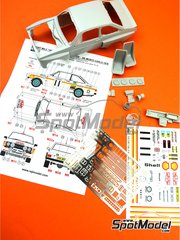 Reji Model: Marking / livery 1/24 scale - Ford Escort Mk. II RS1800 sponsored by Shell #11 - Roger Clark (GB) + Jim Porter (GB) - Monte Carlo Rally - Rallye Automobile de Monte-Carlo 1976 - photo-etched parts, resin parts, water slide decals and assembly instructions - for ESCI references 3009, 3021 and 3049, or Italeri references 3650, IT3650, ITA3650 and 3655, or Revell references REV07374 and 7374