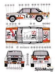 Decals 1/18 ref 1036 simca rally 2 rallye monte carlo merchant 1977 rally wrc