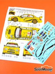 Reji Model: Decoracin escala 1/24 - Subaru Impreza WRC patrocinado por JCB Finance N 62 - Alan Jones (AU) + David Moynihan (IE) - Rally de Alemania ADAC 2006 - calcas de agua y manual de instrucciones - para las referencias de Tamiya TAM24276 y TAM24281
