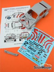 Reji Model: Marking / livery 1/24 scale - Ford Escort Mk. II RS1800 sponsored by Castrol #2 - Bjrn Waldegrd (SE) + Hans Thorszelius (SE) - Monte Carlo Rally - Rallye Automobile de Monte-Carlo 1979 - resin parts, water slide decals and assembly instructions - for Italeri references 3650, IT3650, ITA3650 and 3655, or Revell references REV07374 and 7374