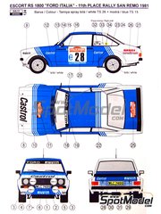 1:43 decal Racing43:Fiat Punto Kit Car Daniel Jean Richard Sanremo 00 Maccaluso 