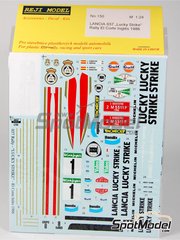 Reji Model: Decoracin escala 1/24 - Lancia 037 Rally patrocinado por Lucky Strike N 1 - Salvador Servi (ES) + Jordi Sabater (ES) - Rally El Corte Ingles Islas Canarias 1986 - calcas de agua y manual de instrucciones - para las referencias de Hasegawa 20264, 20277, 20299, 20399, 20414, 20447, 20485, 20523, 20566, 20584, 20631, 20681, 20775, 25030, CR-30, 25030.OUTLET, 25031, CR-31, 52305, SP505, HACR30, 25030 y CR-30