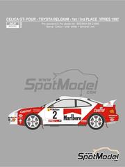 Reji Model: Marking / livery 1/24 scale - Toyota Celica GT-Four ST205 Group A Toyota Castrol Belgium Team sponsored by Marlboro #2, 4 - Freddy Loix (BE) + Sven Smeets (BE), Andrea Aghini (IT) + Loris Roggia (IT) - Ypres Westhoek Rally 1997 - water slide decals, placement instructions and tobacco sponsor decals - for Beemax Model Kits reference BX24065
