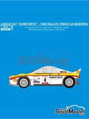 DECALS 1/43 AUDI QUATTRO ROTHMANS RALLY YPRES 1986 