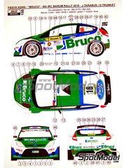 Reji Model: Calcas de agua escala 1/24 - Ford Fiesta S2000 Equipo Czech Ford Rally patrocinado por Bruco N 16 - Jaromr Tarabus (CZ) + Daniel Trunkat (CZ) - Rally Barum de la Republica Checa 2010 - calcas de agua y manual de instrucciones - para la referencia de Belkits BEL-002