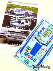 Reji Model: Marking / livery 1/24 scale - Mercedes Benz SLS AMG GT3 sponsored by Mobil1 Oil Racing Zakspeed #21 - Luca Ludwig (DE) + Alon Day (IL) - ADAC GT Masters 2014 - water slide decals and assembly instructions - for Fujimi references FJ125657, RS-46, FJ125695 and RS-29