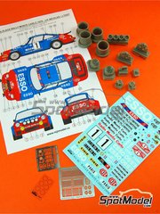 Reji Model: Marking / livery 1/24 scale - Porsche 911 SC Team Almeras Team sponsored by Esso #1 - Jean-Pierre Nicolas (FR) + Jean Todt (FR) - Monte Carlo Rally - Rallye Automobile de Monte-Carlo 1979 - photo-etched parts, resin parts, water slide decals and assembly instructions - for Heller reference 80714