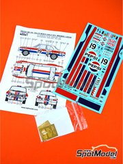 Reji Model: Marking / livery 1/24 scale - Ford Escort Mk. I RS sponsored by Pepsi #19 - Timo M�kinen (FI) + Henry Liddon (GB) - Monte Carlo Rally - Rallye Automobile de Monte-Carlo 1972 - photo-etched parts, water slide decals and assembly instructions - for Belkits references BEL006, BEL-006, BEL007 and BEL-007