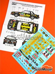 Reji Model: Marking / livery 1/24 scale - Nissan 240RS BS110 Group B sponsored by Lois #20 - Santinho Mendes (PT) + Rui Cunha (PT) - Portugal Rally - Vinho do Porto 1985 - water slide decals and assembly instructions - for Beemax Model Kits references B24008, Aoshima 085790, B24014, Aoshima 104330 and BX24041