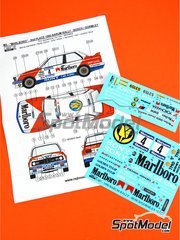 Reji Model: Marking / livery 1/24 scale - BMW M3 E30 sponsored by Marlboro #4 - John Bosch (NL) + Kevin Gormley (GB) - Barum Czech Rally 1990 - water slide decals and assembly instructions - for Beemax Model Kits references B24016 and BX24029, or Fujimi references FJ126746 and RS-17