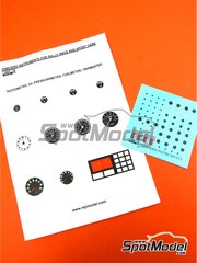 Reji Model: Calcas de agua escala 1/24 - Diales de instrumentos universales - calcas de agua