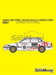 Lombard RAC 1982 Rally Plate replica Decal sticker Retro Rallying Motorsport 