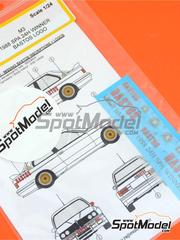 Reji Model: Decoracin escala 1/24 - BMW M3 E30 patrocinado por Bastos - 24 Horas de SPA Francorchamps - calcas de agua, manual de instrucciones y calcas de sponsors de tabaco - para las referencias de Nunu PN24017 y PN-24017