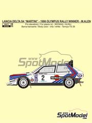 DECALS repro Lancia Delta S4 Rallycross 1987 Alamaki Bburago Beemax 1/24 1 24 