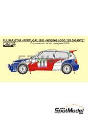 Complements and substitution decals for MG Metro Rallye Portugal