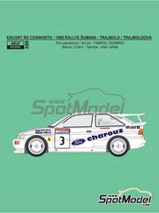 Reji Model: Decoracin escala 1/24 - Ford Escort RS Cosworth Grupo A patrocinado por Charouz, Pepsi N 3 - Jan Trajbold (CZ) + Pavlna Trajboldov (CZ) - Rallye Sumava Mogul 1999 - calcas de agua e instrucciones de colocacin - para las referencias de Domino DMN24144 y FCD001, o las referencias de Tamiya TAM24144, TAM24153, TAM24171 y TAM24xxx