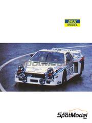 Reji Model: Marking / livery 1/24 scale - Lancia Beta Montecarlo Turbo sponsored by Martini #699 - Michele Alboreto (IT) + Attilio Bettega (IT) + Arnaldo Bernacchini (IT) - Giro d'Italia Automobilistico 1980 - resin parts, water slide decals and assembly instructions - for Heller reference 80741