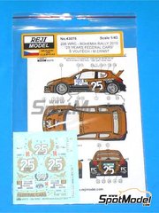 Reji Model: Marking / livery 1/43 scale - Peugeot 206 WRC sponsored by Federal Cars #14 - Step&aacute;n Vojtech (CZ) + Michal Ernst (CZ) - Bohemia Rally 2015 - water slide decals and placement instructions image
