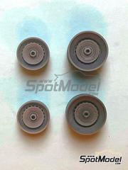 Reji Model: Llantas escala 1/24 - Ronal para Lancia Beta Montecarlo - piezas impresas en 3D - para la referencia de Heller 80741 - 4 unidades