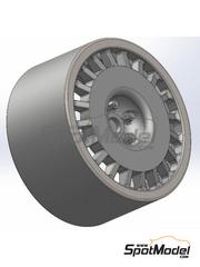 Reji Model: Rims 1/24 scale - OZ 5 bolts tarmac BMW M3 E30 Group A - 3D printed parts and water slide decals - for Beemax Model Kits references B24016 and BX24029 - 4 units