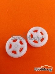 Reji Model: Llantas escala 1/24 - Ronal 5 radios 15 pulgadas para Opel Ascona 400 - piezas impresas en 3D - para las referencias de Belkits BEL019, BEL-019, BEL020 y BEL-020 - 2 unidades