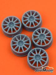 Reji Model: Rims 1/24 scale - Speedline 11 spoke 18 inches for Citroen DS3 WRC - 3D printed parts - for Heller references 50757, 80757 and 80758 - 5 units