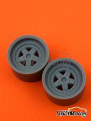 Reji Model: Llantas escala 1/24 - Gotti trasera para Porsche 911 SC RS - piezas impresas en 3D - para la referencia de Nunu PN24011 - 2 unidades