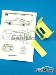 Reji Model: Transkit escala 1/24 - Porsche 934/5 rear spoiler - aleron trasero - resinas - para las referencias de Revell REV07031 y REV07032, o las referencias de Tamiya TAM24328 y TAM24334
