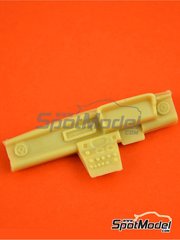 Reji Model: Dashboard 1/24 scale - Ford Escort Mk. II RS1800 - resin parts - for Decalcas reference DCL-DEC008, or ESCI references 3009, 3021 and 3049, or Italeri references 3650, IT3650, ITA3650 and 3655, or Revell references REV07374 and 7374